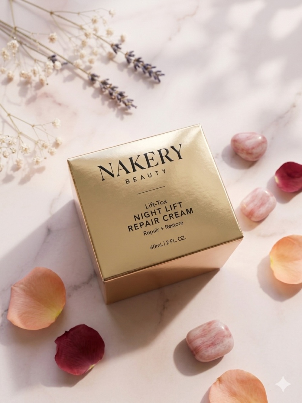 Nakery Lift-Tox Night Lift Repair Cream - Gold